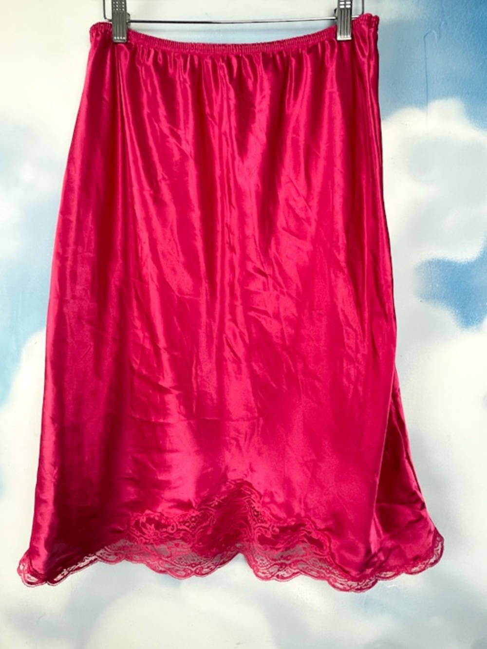 Escapades vintage 70s/80s lingerie half slip hot pink